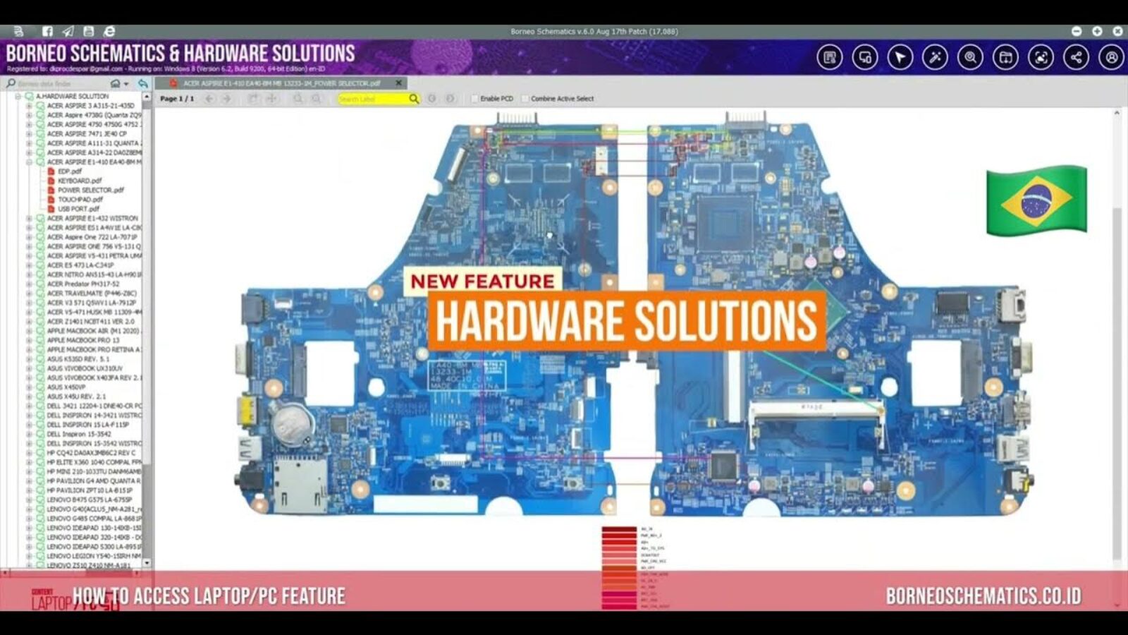 COMO UTILIZAR A FUNÇÃO LAPTOP E PC NO BORNEO SCHEMATICS